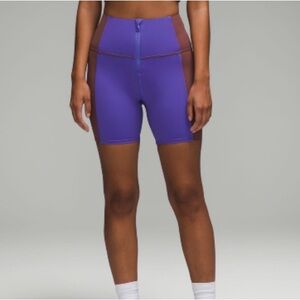 NWT lululemon Hike to Swim Shorts 6” Charged Indigo/Dark Oxide (purple/brown) 4